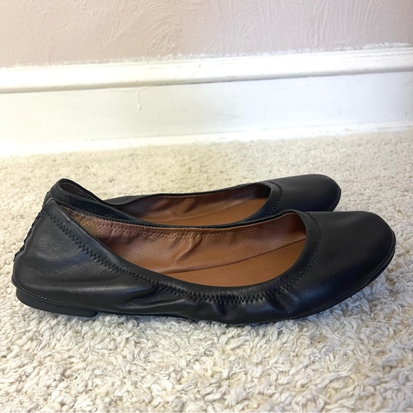 Lucky Brand Black Leather Ballet Flats - Picture 4 of 9